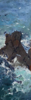 DAMARIS LYSAGHT ~ Shag Rock, Mizen Head - oil on panel - 29 x 10 cm - SOLD