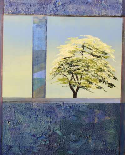 Angela Fewer - Solo - Acrylic and Plaster on Board - 52 x 40 cms. - € 990