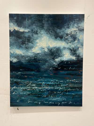 Bernadette Burns - Give me a dark sky and a ladder to climb - 105 x 85 cm - €1750
