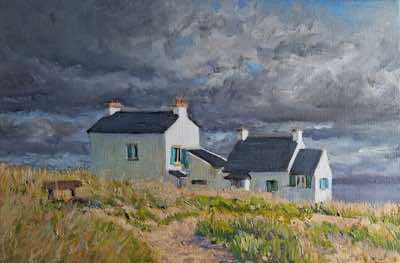 Fiona Power - Coastal Walk - acrylic on canvas - 28 x 38 cm - €640