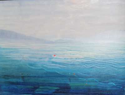 Sioban O'Leary - The Buoys - acrylic on panel - 34 x 27 cm - €300