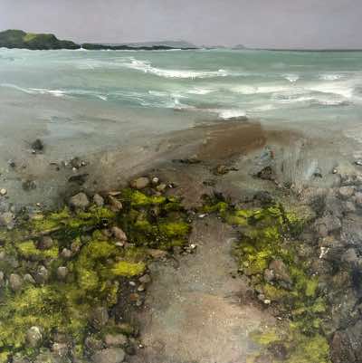 Janet Murran - Lightening Forecast II - acrylic on board - 60 x 60 cm - €2200