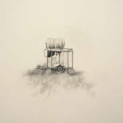 Johanna Connor - Tank Top - pencil on 300gm Arches - framed 90 x 90 cm - €1800