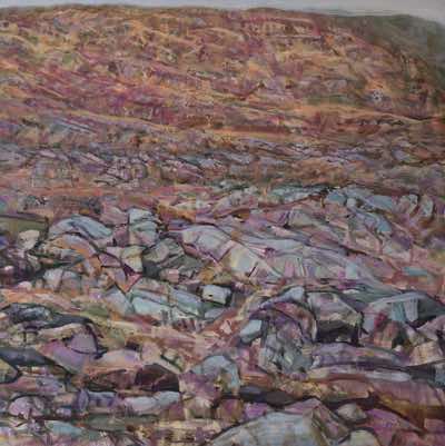 Julia Mitchell - Pathways - Oil on canvas - 60 x 60 cm - €750