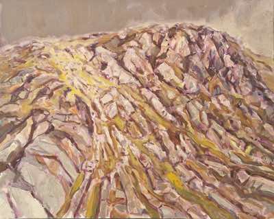 Julia Mitchell - Hillside Meditation - oil on canvas - 40 x 50 cm - €300