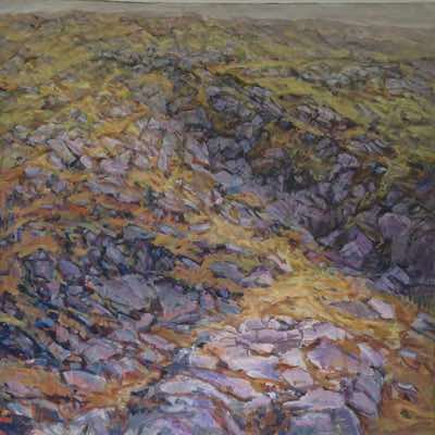 Julia Mitchell - The Ascent - Oil on board - 70 x 70 cm - €800
