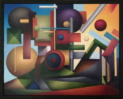 Kym Leahy - Best Laid Plans-Acrylic on Board-30x24cm-€850