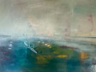 Mary Galvin - Morninhg Row - oil on canvas - 122 x 91 cm - €3500