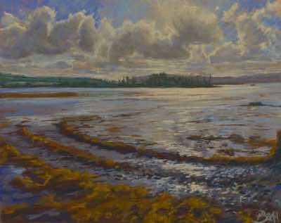 Patricia Bevan - Track to the Deep,Adrigole Bay - Pastel on card - 39 x 31cm - €400