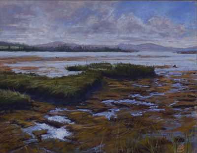Patricia Bevan - Low Tide, Adrigole Bay - pastel on card -39 x 31 cm - €400