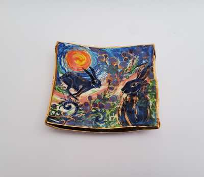 Etain Hickey - Moonkight Flit - ceramic - 18 x 18 cm - €200