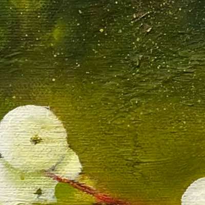 Helen O'Keeffe - Snowberries III - oil on canvas - €300 - SOLD