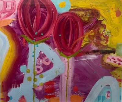 Helen O'Keeffe - West Cork Idyll - oil on paper - 59 x 64 cm - €650 - SOLD