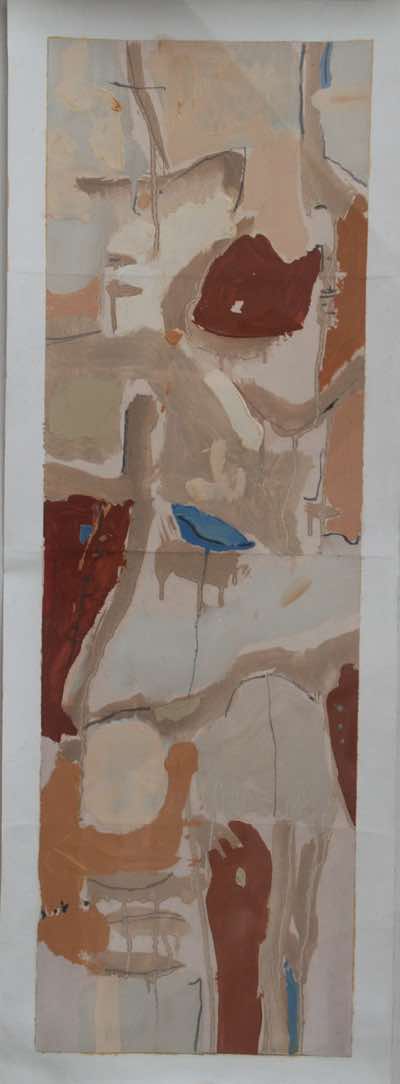 Tom Weld - Event long ago - oil on paper - 78 x 36 cm - €300
