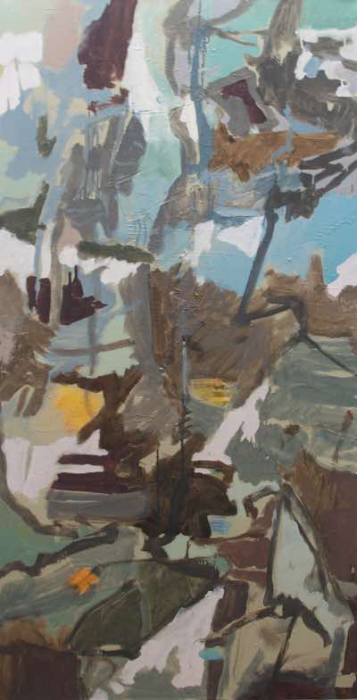 Tom Weld - Abandonment - oil on canvas - 67 x 142 cm - €600