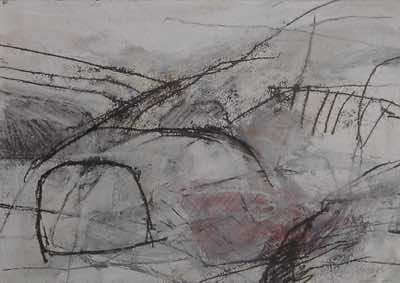 Wendy Dison - Sanctuary 6 - muxed media on paper - 25 x 36 cm - €540