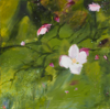 HELEN O'KEEFFE - Hedgerow - Blossom - oil on board - 40 x 40 cm - €500