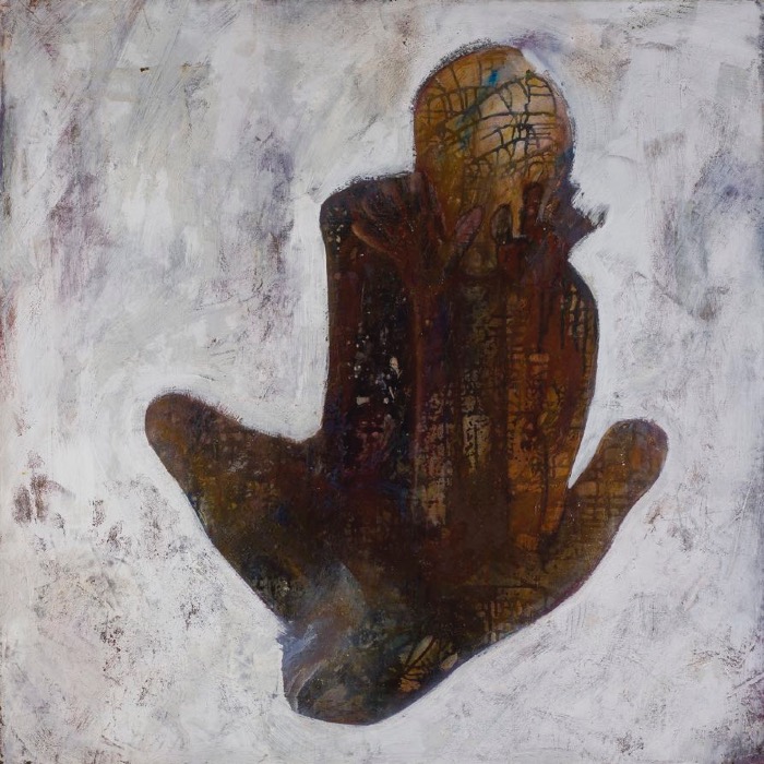 JOHANNA CONNOR - Silent Scream - mixed media on canvas - 108 x 108 cm - €3200