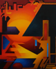 KYM LEAHY ~ Castles in the Sky - acrylic on canvas - 60 x 50 cm - €