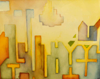 KYM LEAHY - Urban Light after Rain - watercolour - 20 x15 cm - €250