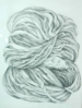 LAURA O'DELL - A Ball of Wool - pencil on paper - 76 x 56 cm - guide price €120