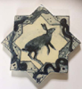 LEDA MAY - Hare - islamic tile - 23 cm - €260