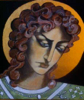 LYNDA MILLER - BAKER - Archangel Ariel - egg tempera on wood - 29 x 27 cm - €525