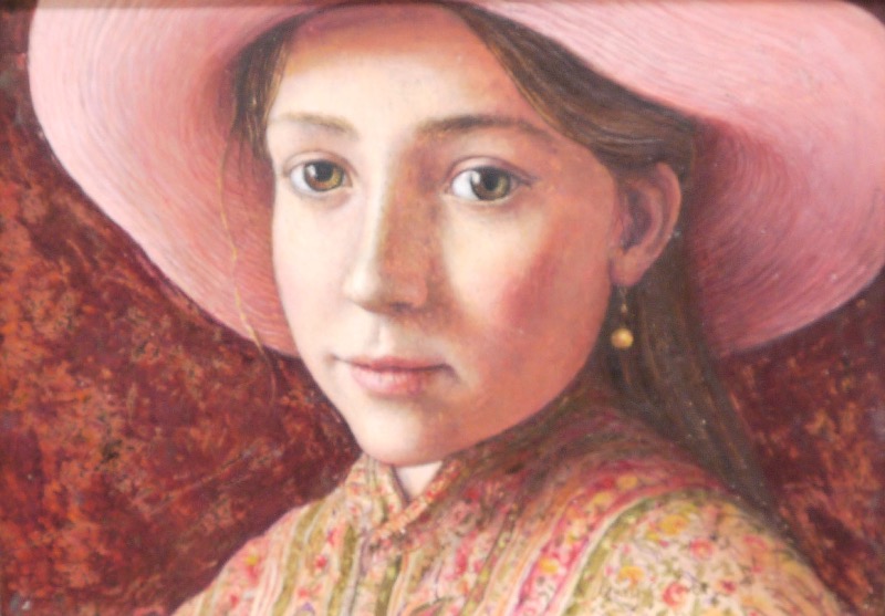 MARY E CARTER - The Amber Earring - oil on board - €425 - SOLD