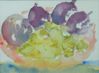 VIRGINIA ASHTON - Fruit Bowl - watercolour - 31 x 36 cm - guide price €50