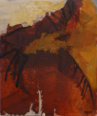WENDY DISON ~ Fires set by The Dead - oil on canvas on board - 61 x 51 cm - €1100 