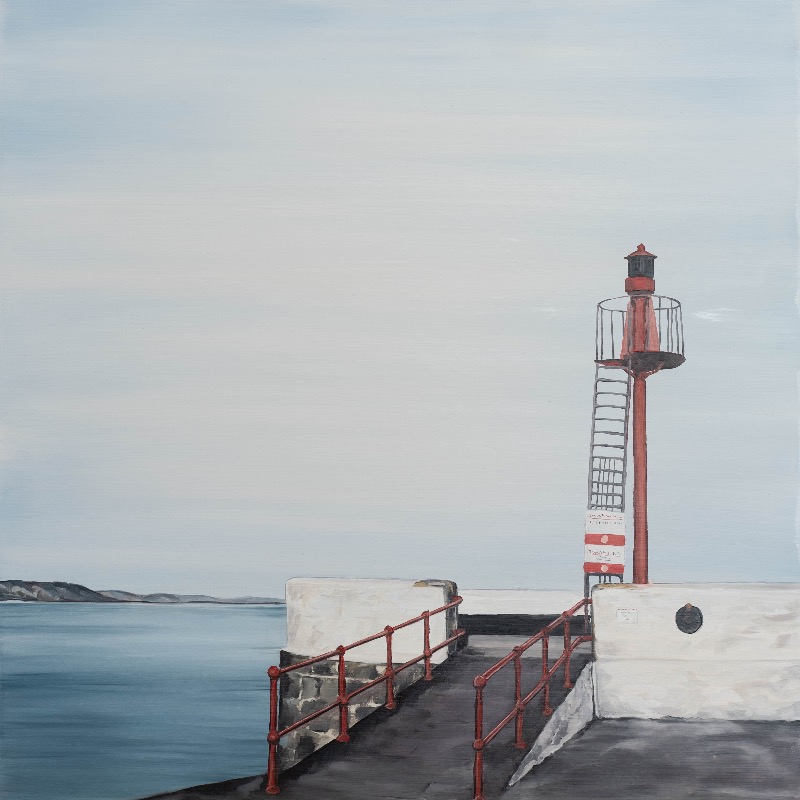 HARRIET SELKA - Banjo Beacon - oil on board - 61 x 61 cm - €750