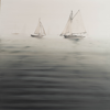 HARRIET SELKA - Otter Mist - oil on board - 76 x 76 cm - €950 - SOLD