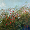 JO ASHBY - Hawthorn Hedge II - mixed media - 42 x 42 cm - €300