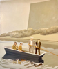 DIARMUID BREEN - Sunday on the River  - oil on canvas - 60 x 50 cm - €2250