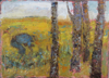 CHRISTINE THERY - You can't grow trees on Heir Island - oil on canvas - 40 x 57 cm - €1100