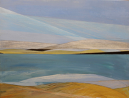 ANGELA FEWER - Across the Bay - acrylic on board - 36 x 46 cm - €820