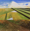 ANGELA FEWER - The Field -acrylic on  board - 42 x 42 cm - €920 