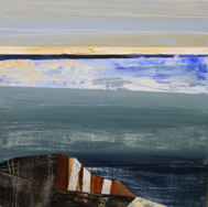 ANGELA FEWER - Winter Sea - acrylic on board - 38 x 38 cm - €820