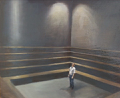 DIARMUID BREEN   - Here I stand (study) - oil on board - 45 x 57 cm - €500