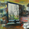 DICK RICHARDS - Another View 3 - mixed media on canvas - 40 x 40 cm - €300