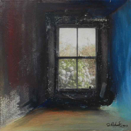 DICK RICHARDS - Memory 1 - mixed media on canvas - 20 x 20 cm - €90 - SOLD