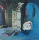 DICK RICHARDS - Memory 3  - mixed media on canvas - €90 - SOLD