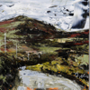 DONAGH CAREY ~ Crossing Gabriel - oil on board - 14 x 14 cm - €265