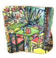 ETAIN HICKEY - Interiors - ceramic - 25 x 25 cm - €200 - SOLD