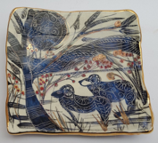 ETAIN HICKEY - Sheep under Harvest Moon - ceramic - 19 x 19 cm - €168 