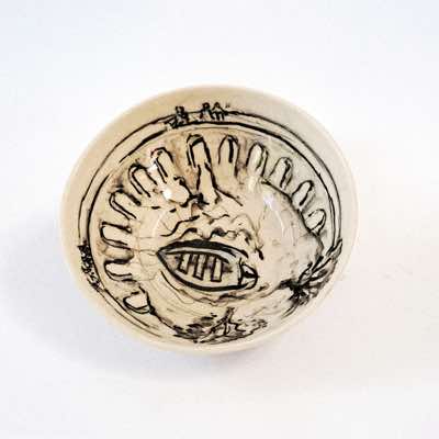 Eve & Brian Lalor - Twelve Arch Bridge - handpainted stoneware -  €90