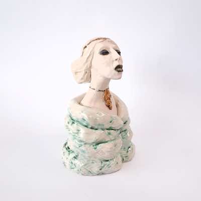Ayelet Lalor - Ortenzia Caviglia left the Opera - glazed porcelain with gold - €600