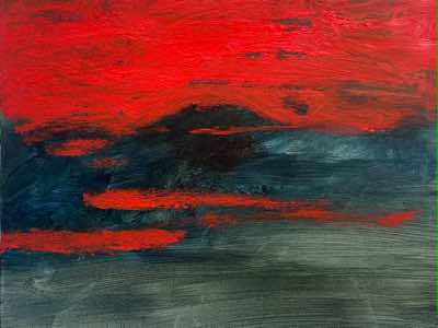 Bernadette Burns - Night Sky - oil on canvas - 30 x 25 cm - €390