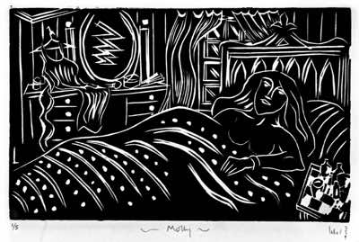 Brian Lalor - Molly - 1 of 5 - linocut - 42 x 42 cm - €300