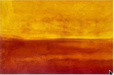 Donna McNamara - Gold Horizon - mixed media paint & dyes on paper- 75 x 98 cm - €1150
